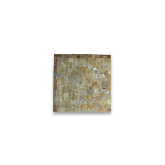 Possesion Onyx 5.9x5.9 Marble Mosaic Border Corner Tile Polished