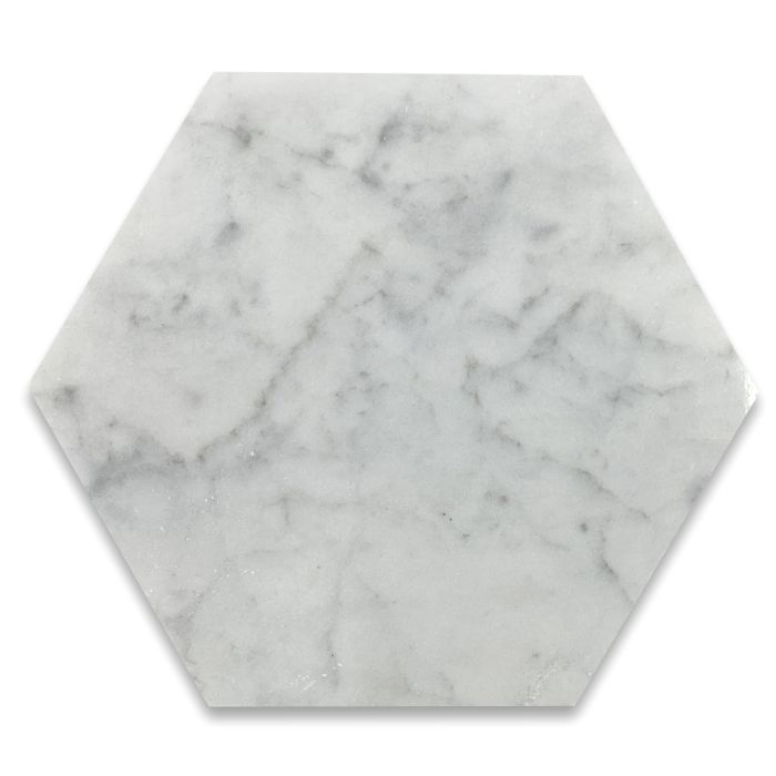 Italian Carrara White Marble 6 Inch, Carrara White Marble Tiles Polished