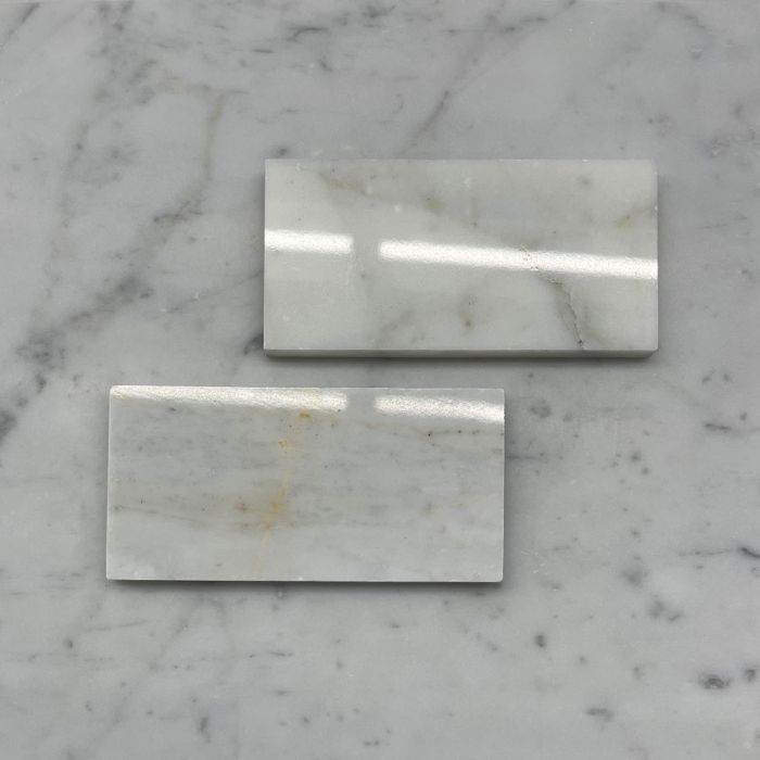 (Sample) Calacatta Gold Marble 6x6 Tile Polished