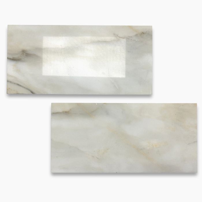 Calacatta Gold Marble 6x12 Subway Tile Polished