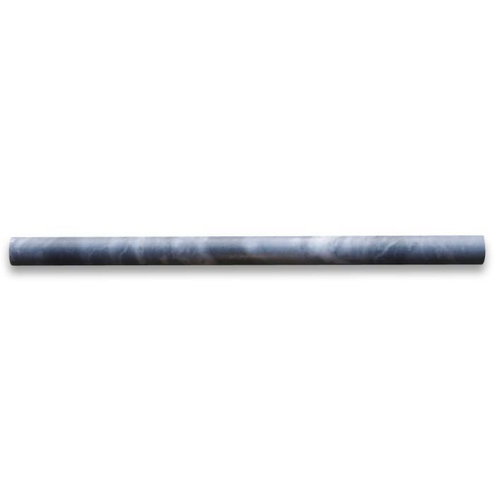 Bardiglio Gray Marble 3/4x12 Pencil Liner Trim Molding Honed