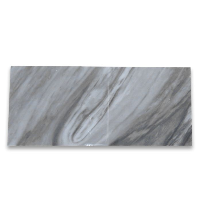 Bardiglio Gray Marble 6x12 Subway Tile Polished