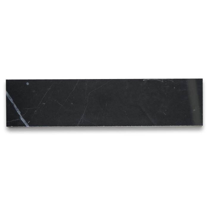 Nero Marquina Black Marble 2x8 Tile Polished