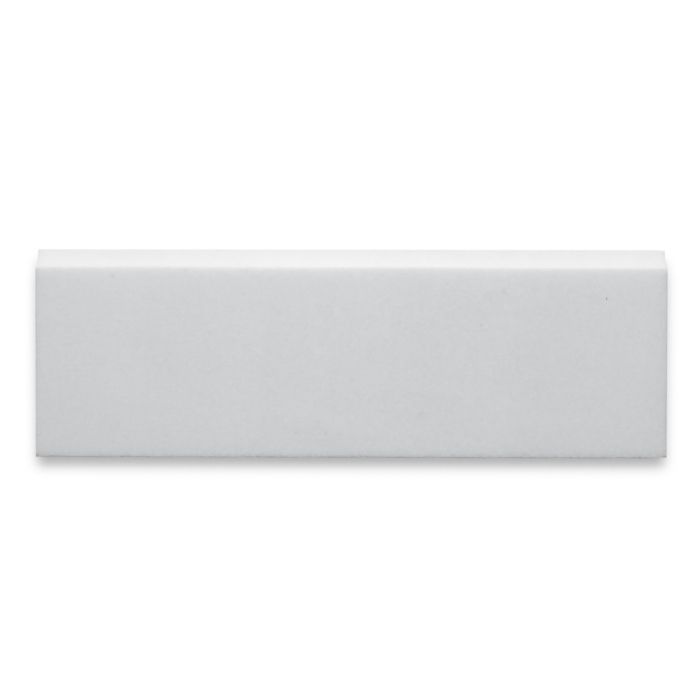 Thassos White Marble 4x12 Baseboard Trim Molding Honed