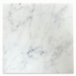 Carrara White Marble 6x6 Tile Polished