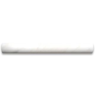 Calacatta Gold Marble 1x12 Quarter Round Covering Edge Pencil Liner Trim Molding Honed