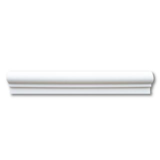 Thassos White 2x12 Chair Rail Bullnose Trim Molding Honed