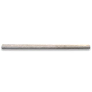 White Wood Grain 5/8x12 Pencil Liner Trim Molding Polished