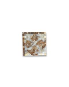 Clover Onyx 4.7x4.7 Marble Mosaic Border Corner Tile Polished