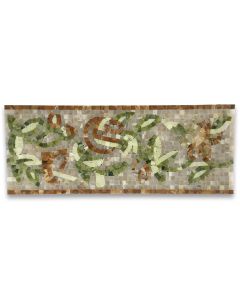 Foglia Onyx 7.9x19.7 Marble Mosaic Border Listello Tile Polished