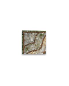 Eternity Onyx 7.9x7.9 Marble Mosaic Border Corner Tile Polished
