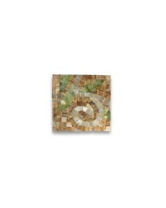 Garden Onyx 4.7x4.7 Marble Mosaic Border Corner Tile Polished