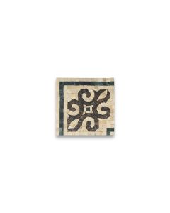 Everlasting Emperador 5.9x5.9 Marble Mosaic Border Corner Tile Polished