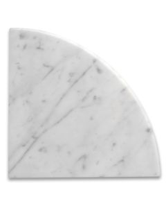Carrara White Marble 9x9 Shower Corner Shelf Soap Dish Caddy Bullnose full finished Polished
