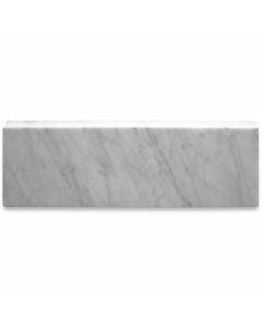 Carrara White 4x12 Baseboard Trim Molding Honed
