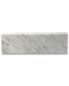 Carrara White 4x12 Baseboard Trim Molding Polished