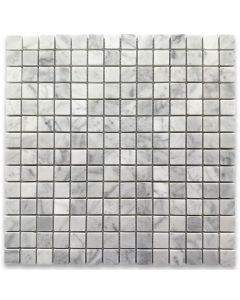 Carrara White 3/4x3/4 Square Mosaic Tile Honed
