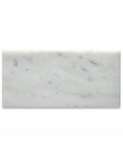 Carrara White Marble 3x6 Subway Tile Honed