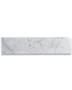 Carrara White Marble 6x24 Wall and Floor Tile Polished