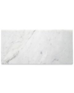 Carrara White Marble 6x12 Subway Tile Honed