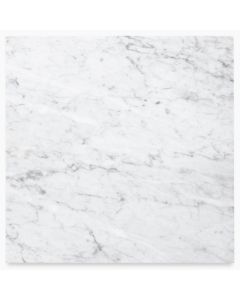 Carrara White Marble 18x18 Tile Polished