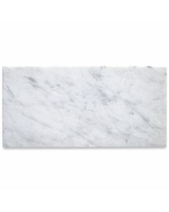 Carrara White 9x18 Subway Tile Polished