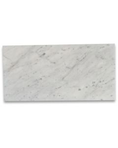 Carrara White Marble 12x24 Tile Honed