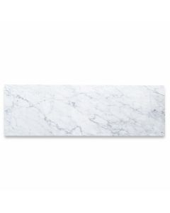 Carrara White Marble 12x36 Tile Polished