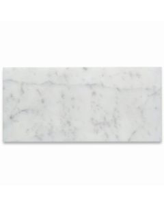 Carrara White Marble 4x8 Tile Honed