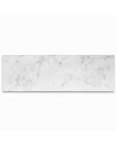 Carrara White Marble 4x12 Tile Honed