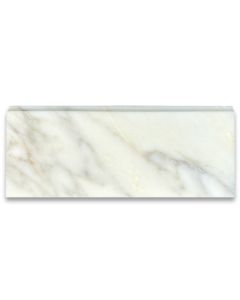 (Sample) Calacatta Gold 5"x12" Baseboard Trim Molding Honed - Marble from Italy