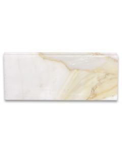 (Sample) Calacatta Gold 5"x12" Baseboard Trim Molding Polished - Marble from Italy