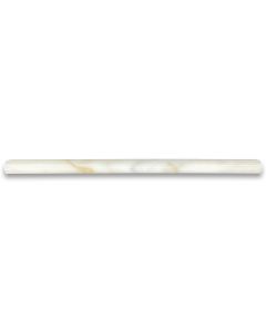 (Sample) Calacatta Gold 5/8"x12" Pencil Trim Molding Polished - Marble from Italy