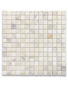 Calacatta Gold 3/4x3/4 Square Mosaic Tile Honed