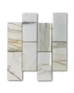 Calacatta Gold Marble 3x6 Subway Tile Polished