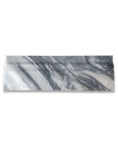 Bardiglio Gray Marble 4x12 Baseboard Crown Molding Polished