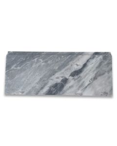 Bardiglio Gray Marble 5x12 Baseboard Trim Molding Polished