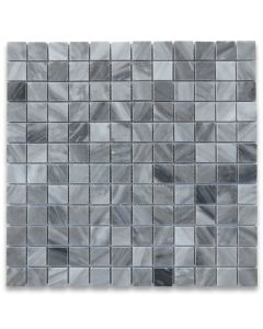Bardiglio Gray 1x1 Square Mosaic Tile Polished