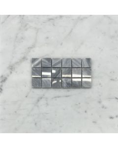 (Sample) Bardiglio Gray Marble 1x1 Square Mosaic Tile Polished