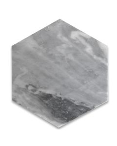 Bardiglio Gray 6 inch Hexagon Tile Honed