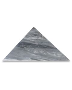 Bardiglio Gray Marble 12x12x17 Triangle Tile Polished