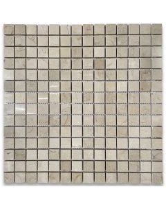 Crema Marfil 3/4x3/4 Square Mosaic Tile Polished