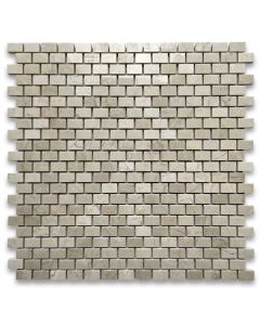 Crema Marfil 5/8x3/4 Mini Brick Mosaic Tile Polished