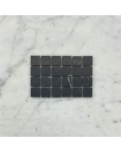 Nero Marquina 1x1 Square Mosaic Tile Honed