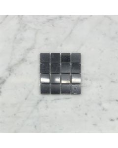 (Sample) Nero Marquina Black Marble 1x1 Square Mosaic Tile Polished