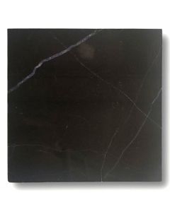 Nero Marquina Black Marble 6x6 Tile Polished