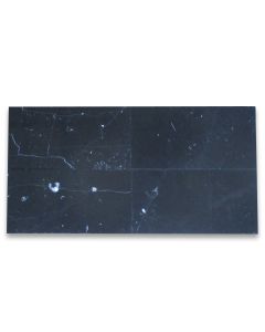 Nero Marquina Black Marble 6x12 Subway Tile Honed