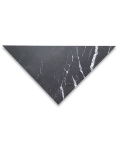 Nero Marquina Black Marble 12x12x17 Triangle Tile Honed