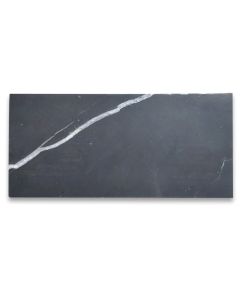 Nero Marquina Black Marble 4x8 Tile Honed