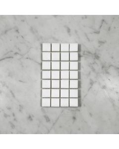 Thassos White 3/4x3/4 Square Mosaic Tile Honed